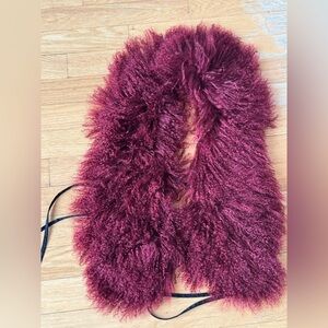 Plush Burgundy Faux Fur TOP